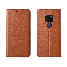 Funda de Cuero Cartera con Soporte Carcasa T15 para Huawei Mate 20 Naranja