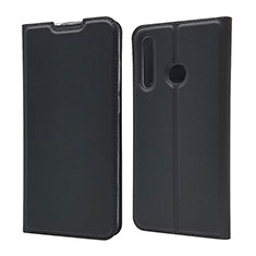 Funda de Cuero Cartera con Soporte Carcasa T15 para Huawei P Smart+ Plus (2019) Negro