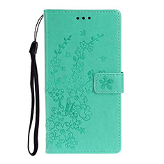 Funda de Cuero Cartera con Soporte Carcasa T15 para Huawei P40 Verde