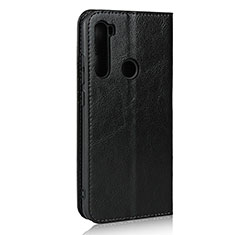 Funda de Cuero Cartera con Soporte Carcasa T15 para Xiaomi Redmi Note 8 (2021) Negro