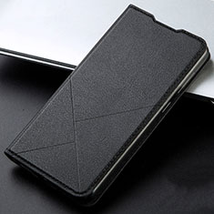 Funda de Cuero Cartera con Soporte Carcasa T15 para Xiaomi Redmi Note 8 Pro Negro