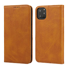 Funda de Cuero Cartera con Soporte Carcasa T16 para Apple iPhone 11 Pro Naranja