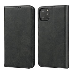 Funda de Cuero Cartera con Soporte Carcasa T16 para Apple iPhone 11 Pro Negro