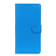 Funda de Cuero Cartera con Soporte Carcasa T16 para Samsung Galaxy Note 20 5G Azul Cielo