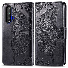 Funda de Cuero Cartera con Soporte Carcasa T19 para Huawei Honor 20S Negro