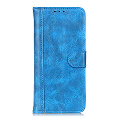 Funda de Cuero Cartera con Soporte Carcasa T21 para Samsung Galaxy Note 20 Ultra 5G Azul Cielo