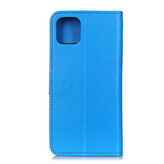 Funda de Cuero Cartera con Soporte Carcasa T25 para Xiaomi Mi 11 Lite 4G Azul Cielo