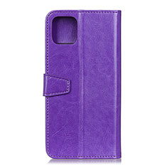 Funda de Cuero Cartera con Soporte Carcasa T28 para Xiaomi Mi 11 5G Morado