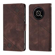 Funda de Cuero Cartera con Soporte Carcasa Y01B para Huawei Honor Magic4 Lite 5G Marron