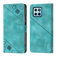 Funda de Cuero Cartera con Soporte Carcasa Y01B para Huawei Honor X6 5G Verde