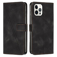 Funda de Cuero Cartera con Soporte Carcasa Y01X para Apple iPhone 13 Pro Negro