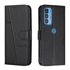 Funda de Cuero Cartera con Soporte Carcasa Y01X para Motorola Moto Edge S Pro 5G Negro