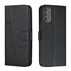 Funda de Cuero Cartera con Soporte Carcasa Y01X para Motorola Moto G41 Negro