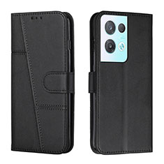 Funda de Cuero Cartera con Soporte Carcasa Y01X para Oppo Reno8 Pro+ Plus 5G Negro