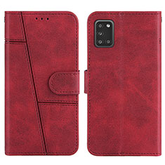Funda de Cuero Cartera con Soporte Carcasa Y01X para Samsung Galaxy A31 Rojo