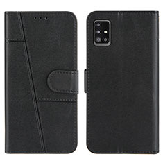 Funda de Cuero Cartera con Soporte Carcasa Y01X para Samsung Galaxy A51 4G Negro