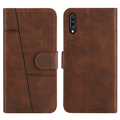 Funda de Cuero Cartera con Soporte Carcasa Y01X para Samsung Galaxy A70 Marron