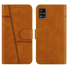 Funda de Cuero Cartera con Soporte Carcasa Y01X para Samsung Galaxy M40S Marron Claro