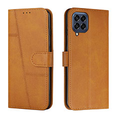 Funda de Cuero Cartera con Soporte Carcasa Y01X para Samsung Galaxy M53 5G Marron Claro