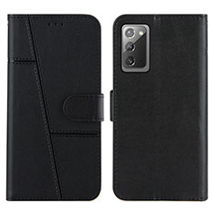 Funda de Cuero Cartera con Soporte Carcasa Y01X para Samsung Galaxy Note 20 5G Negro