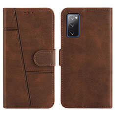 Funda de Cuero Cartera con Soporte Carcasa Y01X para Samsung Galaxy S20 FE 5G Marron