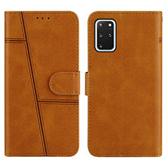 Funda de Cuero Cartera con Soporte Carcasa Y01X para Samsung Galaxy S20 Plus Marron Claro