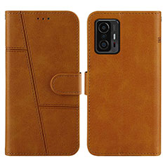 Funda de Cuero Cartera con Soporte Carcasa Y01X para Xiaomi Mi 11T Pro 5G Marron Claro