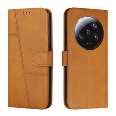 Funda de Cuero Cartera con Soporte Carcasa Y01X para Xiaomi Mi 13 Ultra 5G Marron Claro