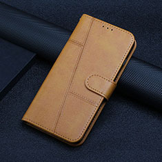 Funda de Cuero Cartera con Soporte Carcasa Y01X para Xiaomi Poco X5 Pro 5G Marron Claro