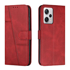 Funda de Cuero Cartera con Soporte Carcasa Y01X para Xiaomi Redmi Note 12 Pro 5G Rojo