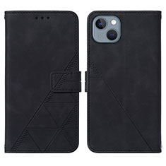 Funda de Cuero Cartera con Soporte Carcasa Y02B para Apple iPhone 13 Negro