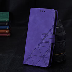 Funda de Cuero Cartera con Soporte Carcasa Y02B para Samsung Galaxy M12 Morado