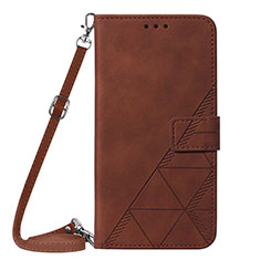 Funda de Cuero Cartera con Soporte Carcasa Y02B para Samsung Galaxy S21 Plus 5G Marron