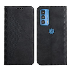 Funda de Cuero Cartera con Soporte Carcasa Y02X para Motorola Moto Edge 20 Pro 5G Negro