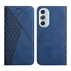 Funda de Cuero Cartera con Soporte Carcasa Y02X para Motorola Moto Edge 30 Pro 5G Azul