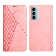 Funda de Cuero Cartera con Soporte Carcasa Y02X para Motorola Moto Edge S30 5G Oro Rosa