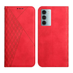 Funda de Cuero Cartera con Soporte Carcasa Y02X para Motorola Moto Edge S30 5G Rojo