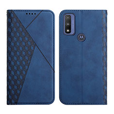 Funda de Cuero Cartera con Soporte Carcasa Y02X para Motorola Moto G Pure Azul