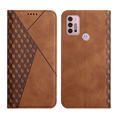 Funda de Cuero Cartera con Soporte Carcasa Y02X para Motorola Moto G10 Marron