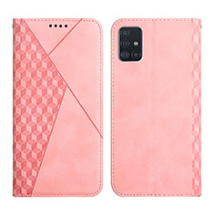 Funda de Cuero Cartera con Soporte Carcasa Y02X para Samsung Galaxy A71 4G A715 Oro Rosa