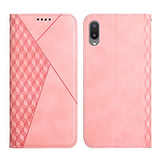 Funda de Cuero Cartera con Soporte Carcasa Y02X para Samsung Galaxy M02 Oro Rosa