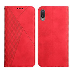 Funda de Cuero Cartera con Soporte Carcasa Y02X para Samsung Galaxy M02 Rojo