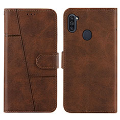 Funda de Cuero Cartera con Soporte Carcasa Y02X para Samsung Galaxy M11 Marron