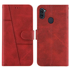 Funda de Cuero Cartera con Soporte Carcasa Y02X para Samsung Galaxy M11 Rojo