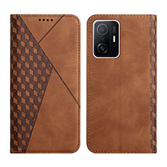 Funda de Cuero Cartera con Soporte Carcasa Y02X para Xiaomi Mi 11T Pro 5G Marron