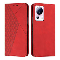 Funda de Cuero Cartera con Soporte Carcasa Y02X para Xiaomi Mi 12 Lite NE 5G Rojo