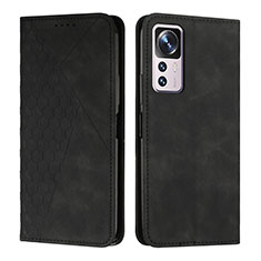 Funda de Cuero Cartera con Soporte Carcasa Y02X para Xiaomi Mi 12T 5G Negro