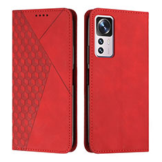 Funda de Cuero Cartera con Soporte Carcasa Y02X para Xiaomi Mi 12T 5G Rojo