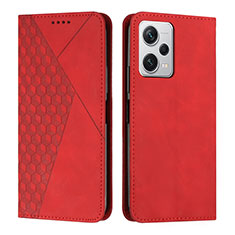 Funda de Cuero Cartera con Soporte Carcasa Y02X para Xiaomi Redmi Note 12 Pro 5G Rojo