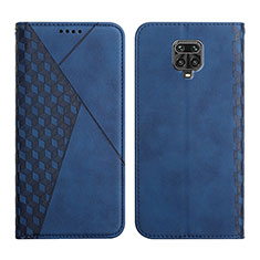 Funda de Cuero Cartera con Soporte Carcasa Y02X para Xiaomi Redmi Note 9 Pro Max Azul